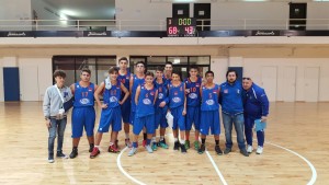 La squadra Under 16 che ha espugnato il Pala Maggiò